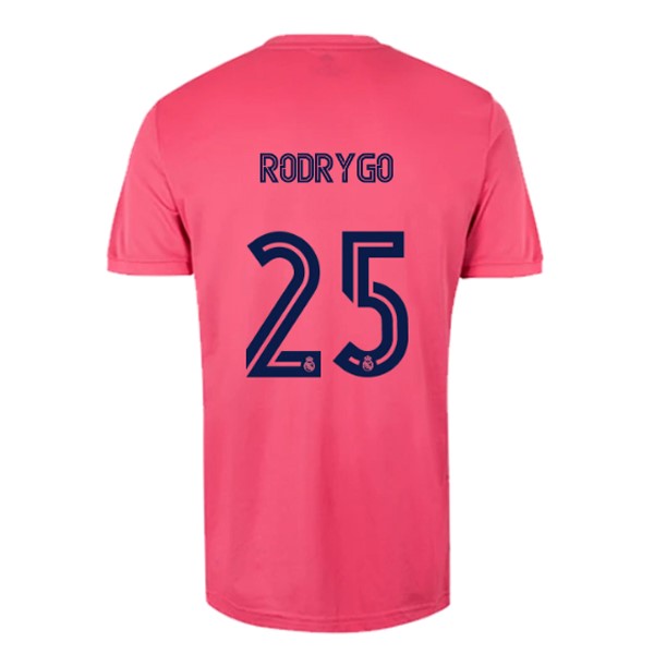 Maillot Football Real Madrid Exterieur NO.25 Rodrygo 2020-21 Rose